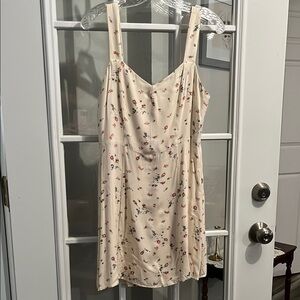 Wayf Floral Cream Mini Dress